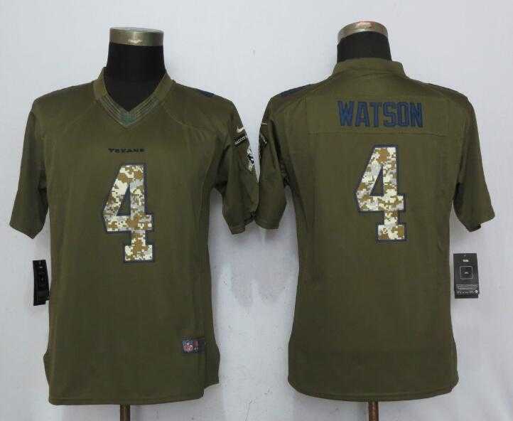 Women Nike Houston Texans #4 Watson Green Salute To Service Limited Jersey,We sell and wholesale Women Nike Houston Texans #4 Watson Green Salute To Service Limited Jersey on line form chian!